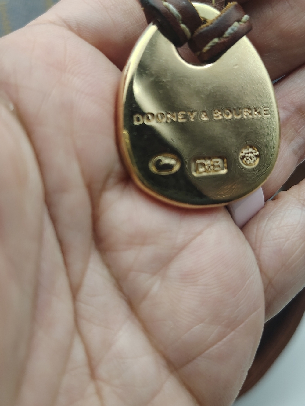 Dooney & Bourke Classic Monogram Denim Shoulder/ CrossboBag - Picture 16 of 17